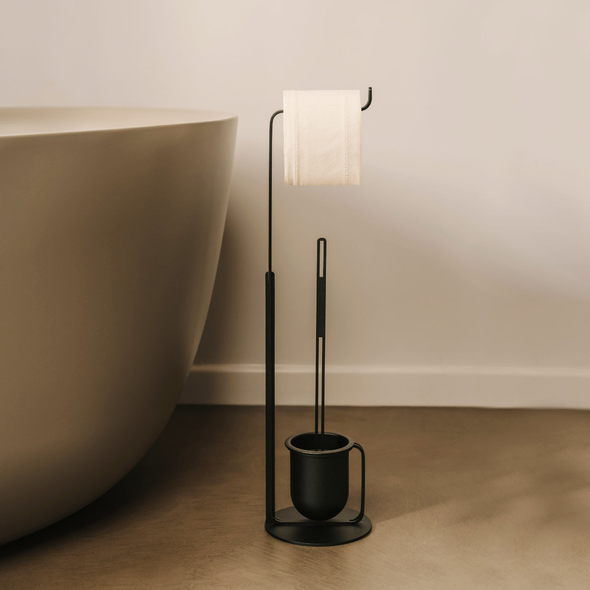 MONACO toilet butler (stand with toilet roll and brush holder)